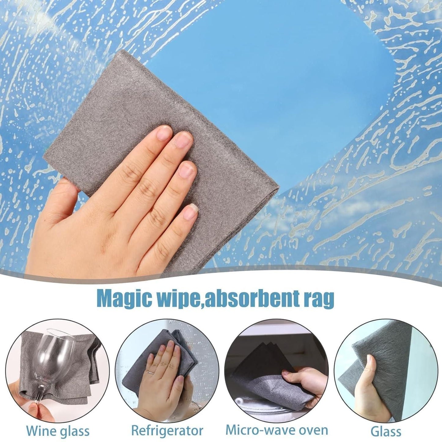 Thickened Magic Cleaning Cloth – 5 Pcs Set